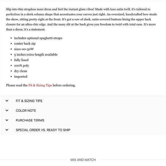 ALFRED SUNG Strapless Satin Black Column Maxi Dress with Bow NWT size 00 - Picture 12 of 14